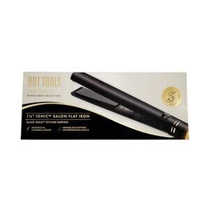HOT TOOLS Pro Artist Black Gold Ionic 1 1/4 Inch Flat Iron